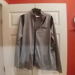 And1 New Jacket Gray Black Large